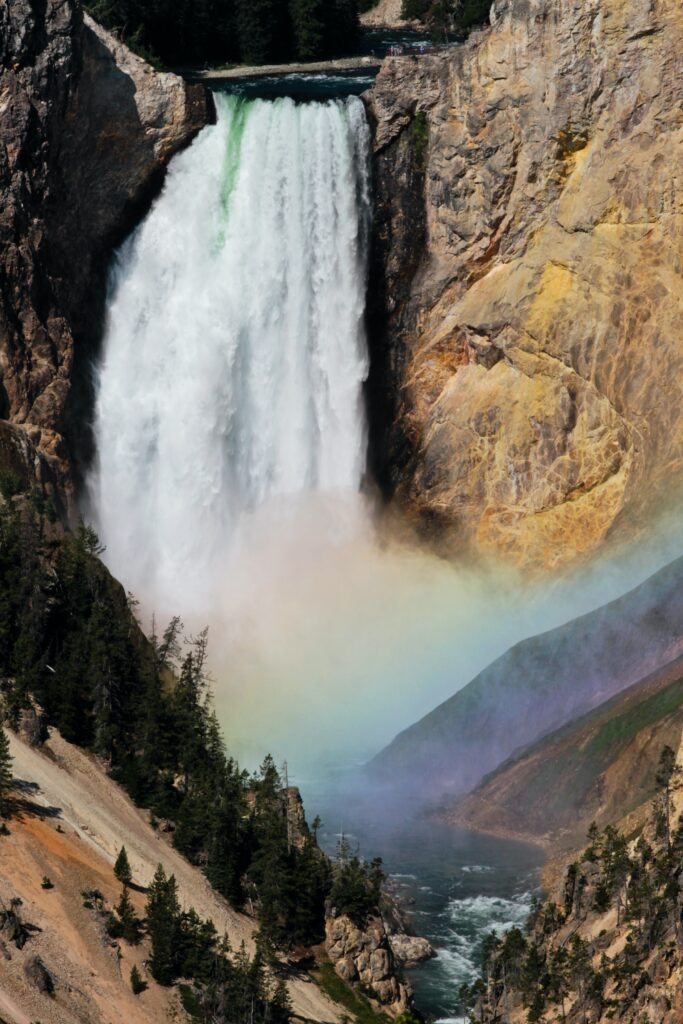 Lower Falls Grand Canyon of the Yellowstone River in Yellowstone National Park